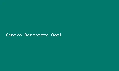 Logo Centro Benessere Oasi