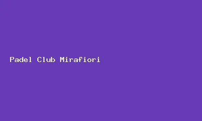 Logo Padel Club Mirafiori