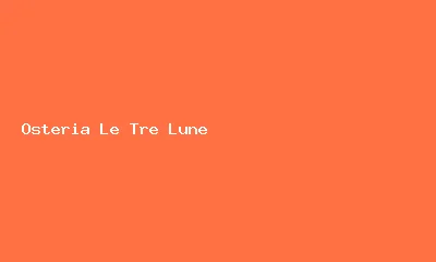 Logo Osteria Le Tre Lune